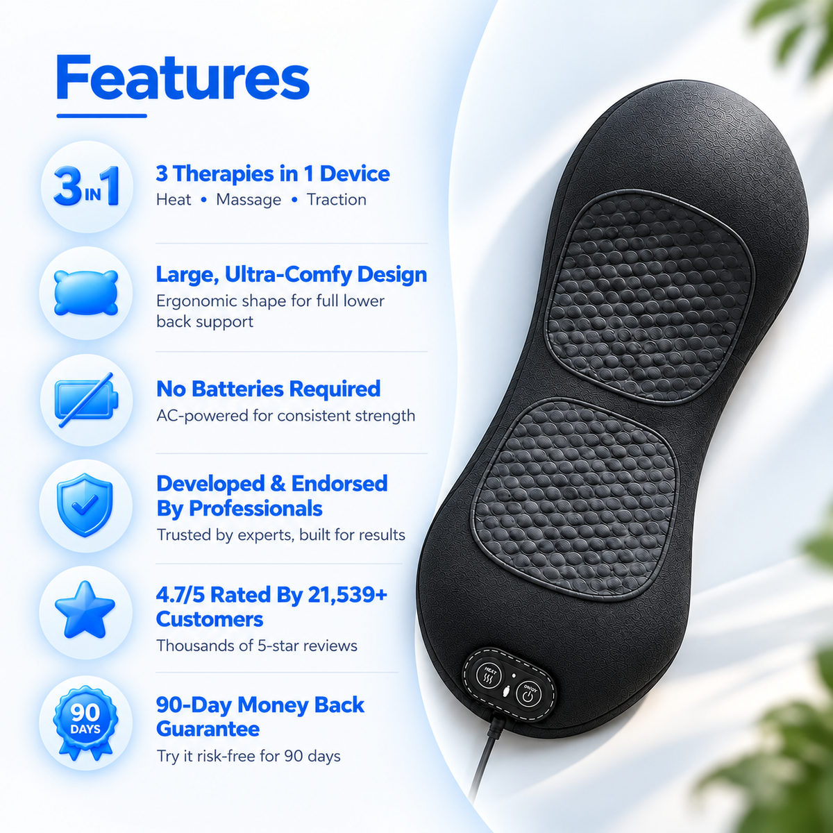BMTNova™ – Triple Fusion Back Massager