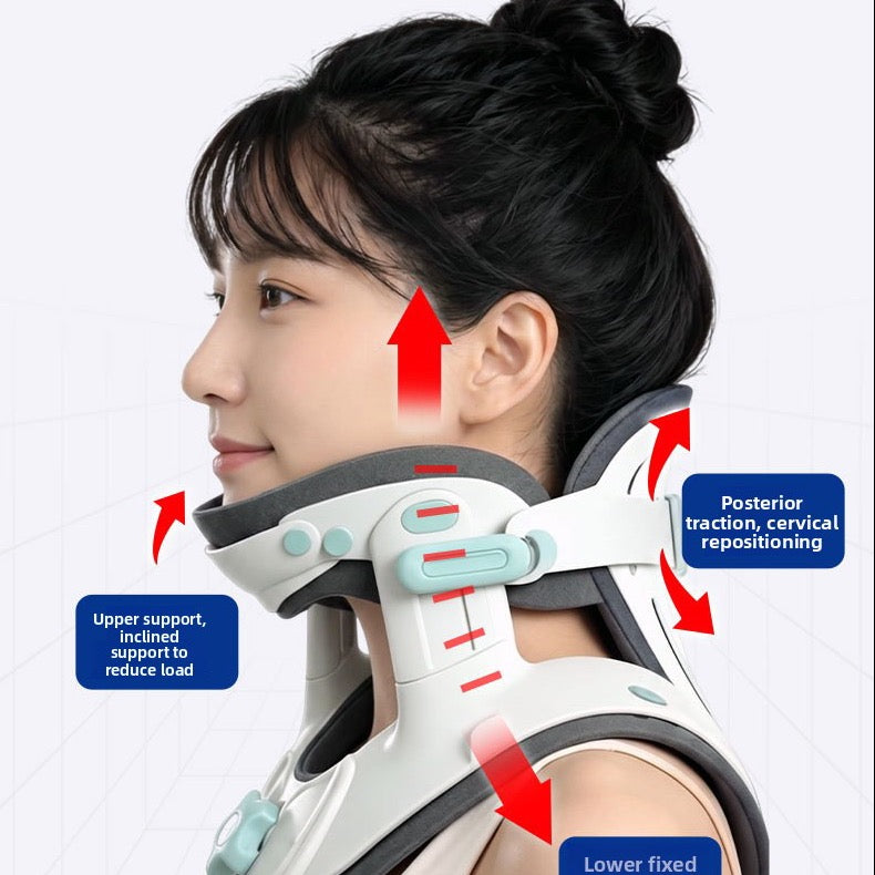 Gen-2 neck stretcher gently lifting the neck